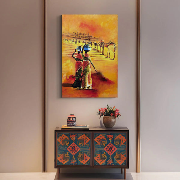 Rajasthan T1 | Stretched on Wood (Borderless Frame)