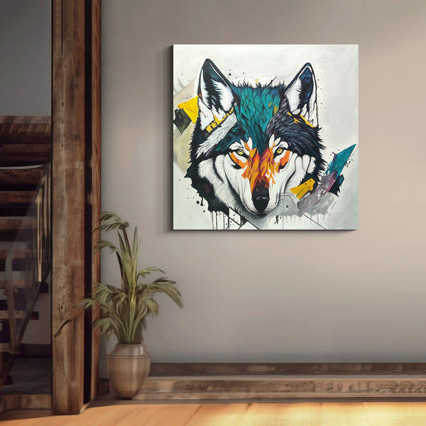 wolf painting (36*36)