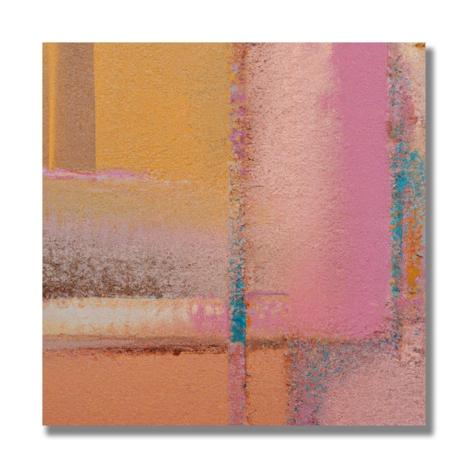 abstract painting of Pastel pink, beige straight strokes 